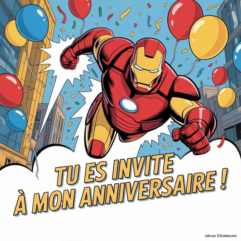 Image Anniversaire Iron Man Gratuite