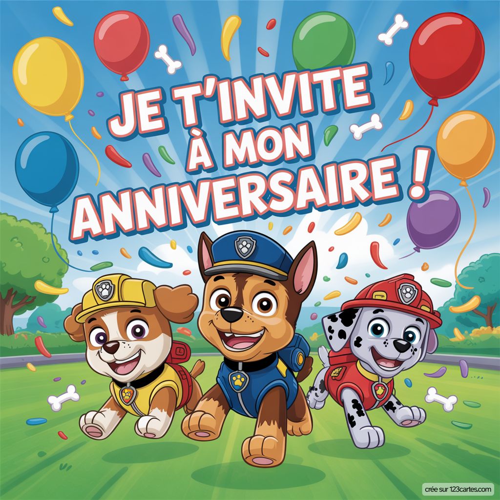 Anniversaire Pat Patrouille