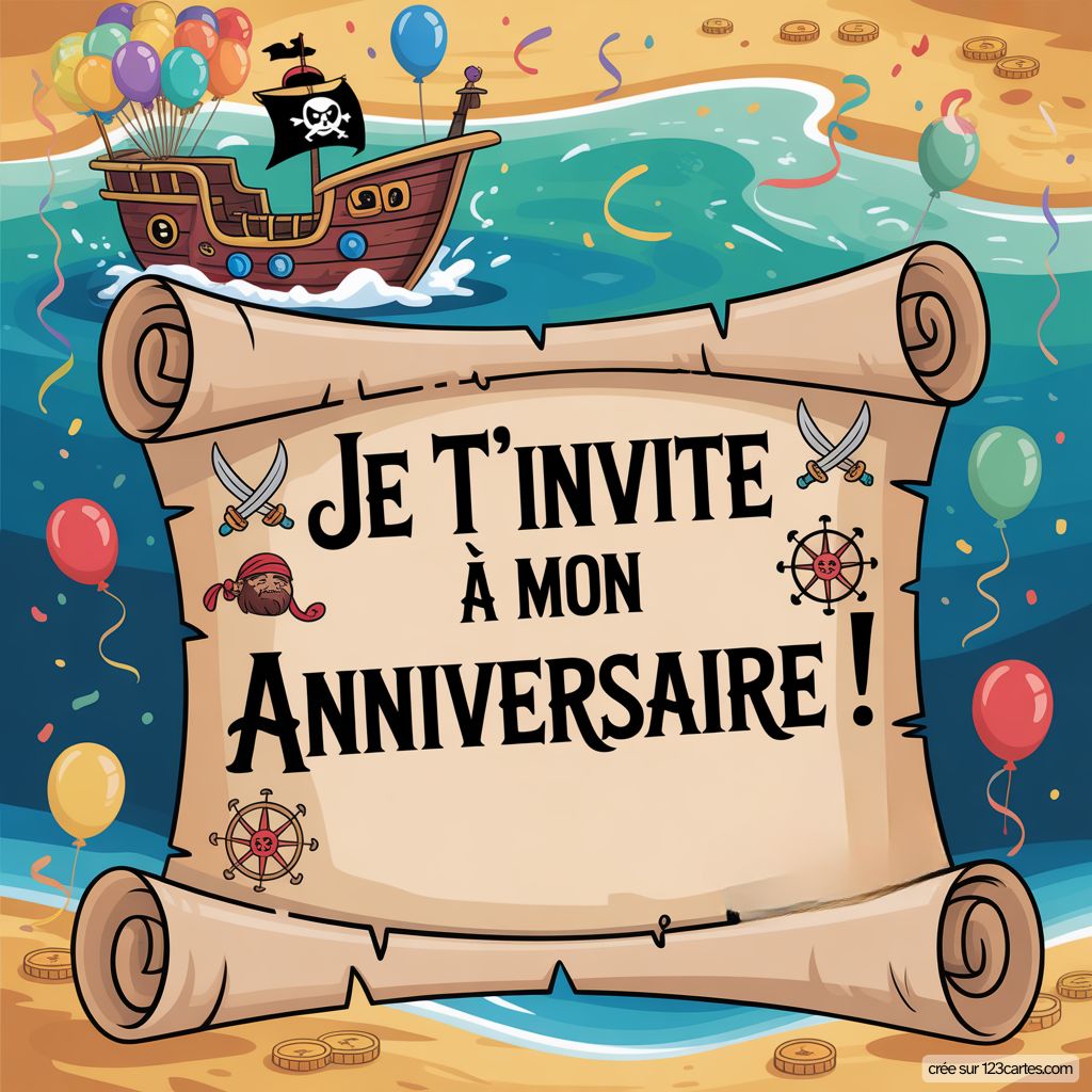 Anniversaire Pirate