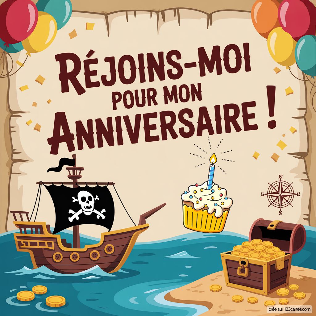 Invitation Pirate Gratuite