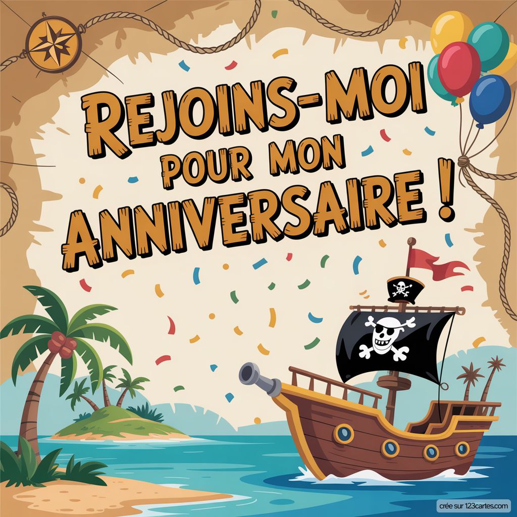 Invitation Pirate Virtuelle Gratuite