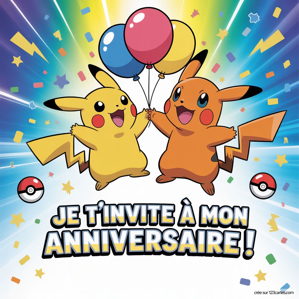 Invitation Pokemon