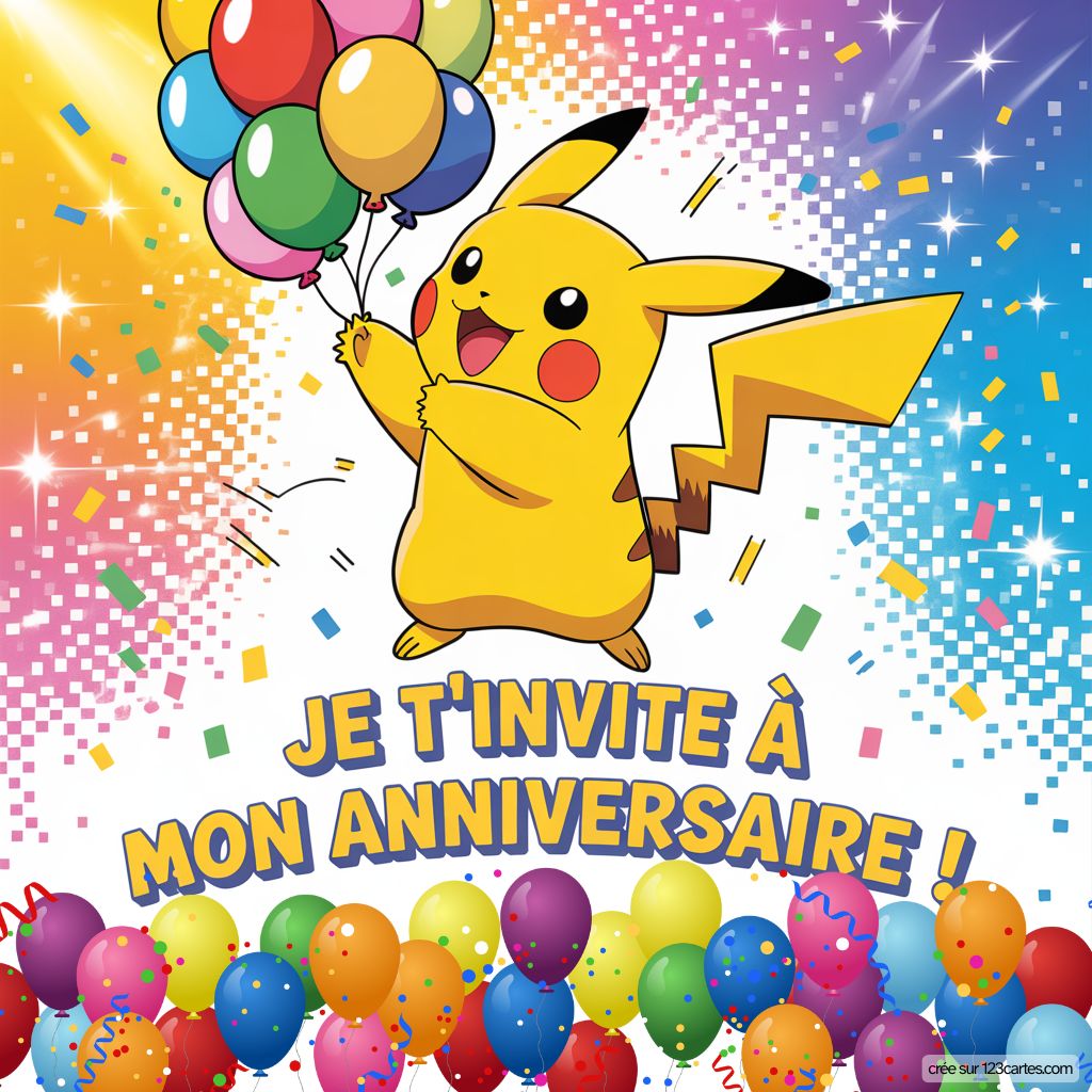 Pokemon Carte D Invitation