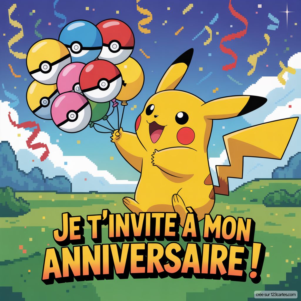 Pokemon Invitation Gratuite