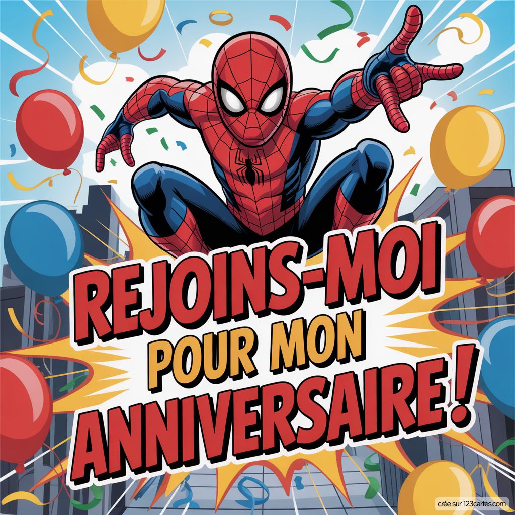 Invitation Spiderman