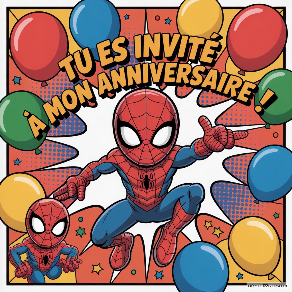Spiderman Invitation