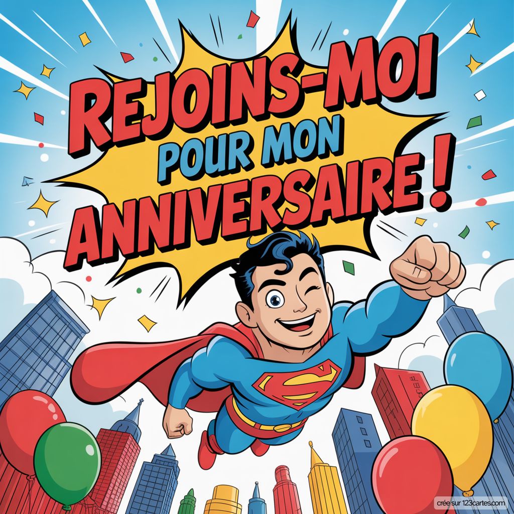 Superman Invitation Gratuite