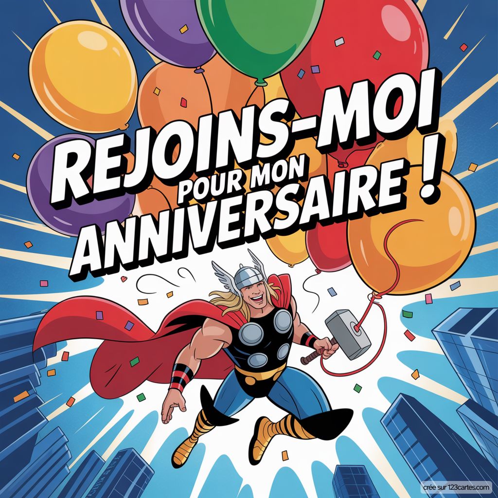 Thor Invitation Anniversaire Gratuite