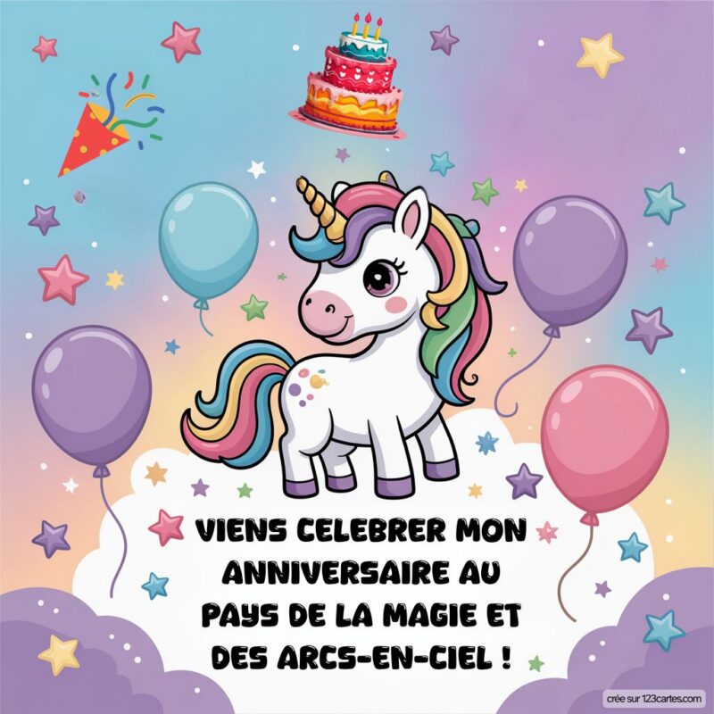 Licorne Anniversaire