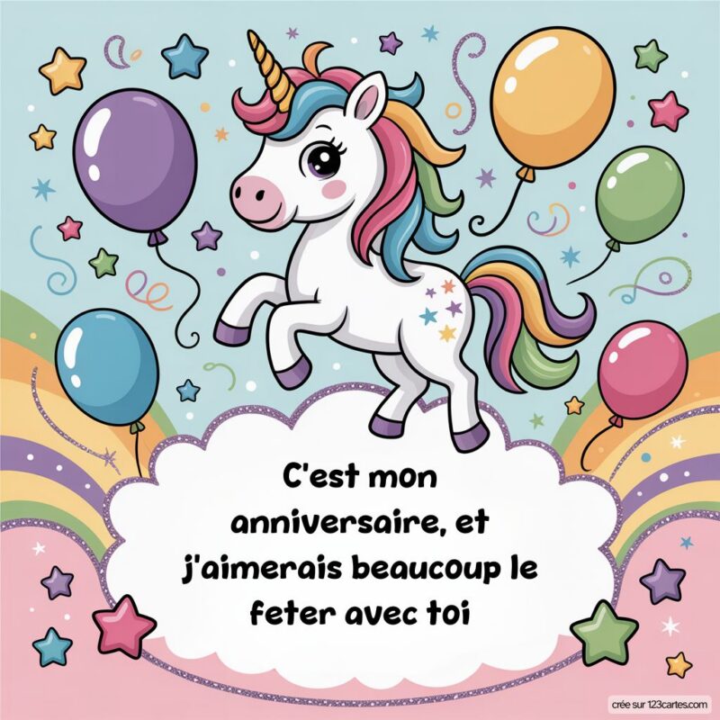 Licorne Theme Anniversaire
