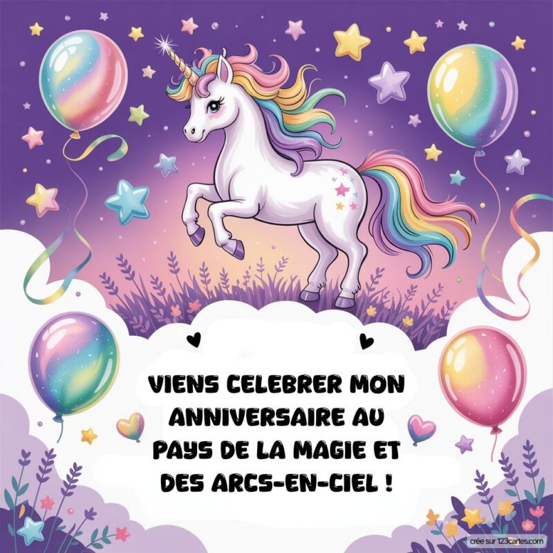 Magie Licorne Filles Theme Anniversaire