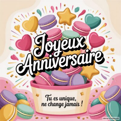 Carte anniversaire amitié