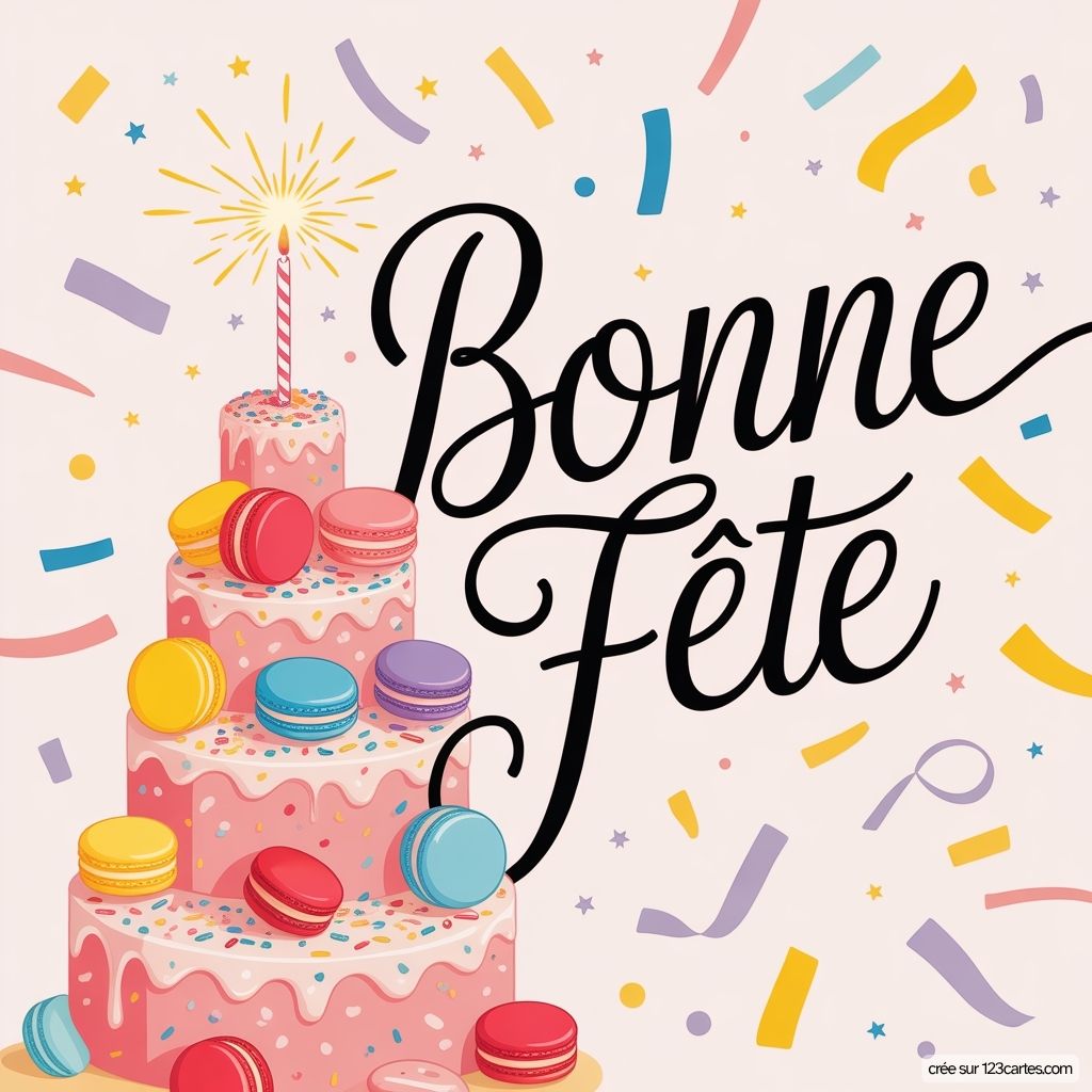 Decoration Gateau Bonne Fete