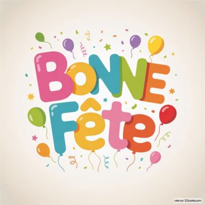 Carte bonne fête