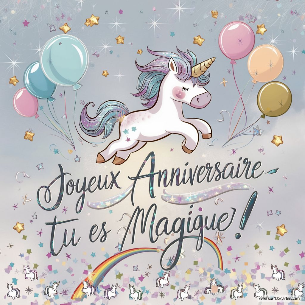Belle Image Anniversaire Fille
