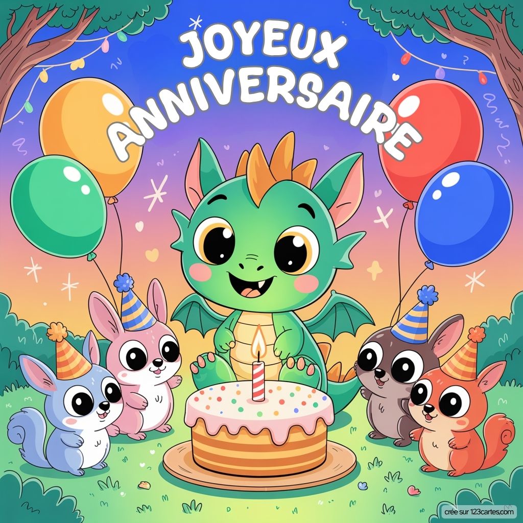 Carte D Anniversaire Dragon
