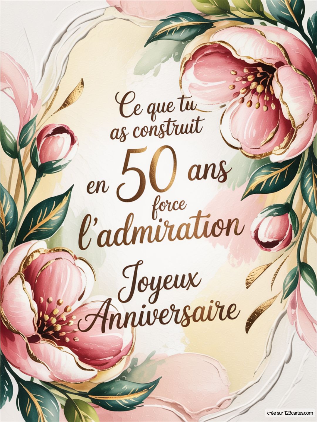 Carte Anniversaire Femme 50 Ans 02