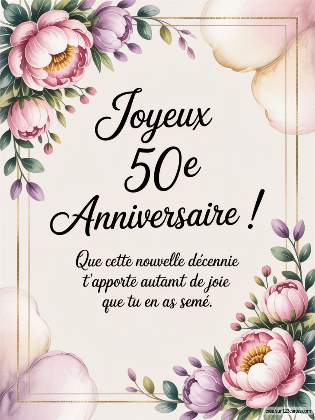 Carte Anniversaire Femme 50 Ans 10