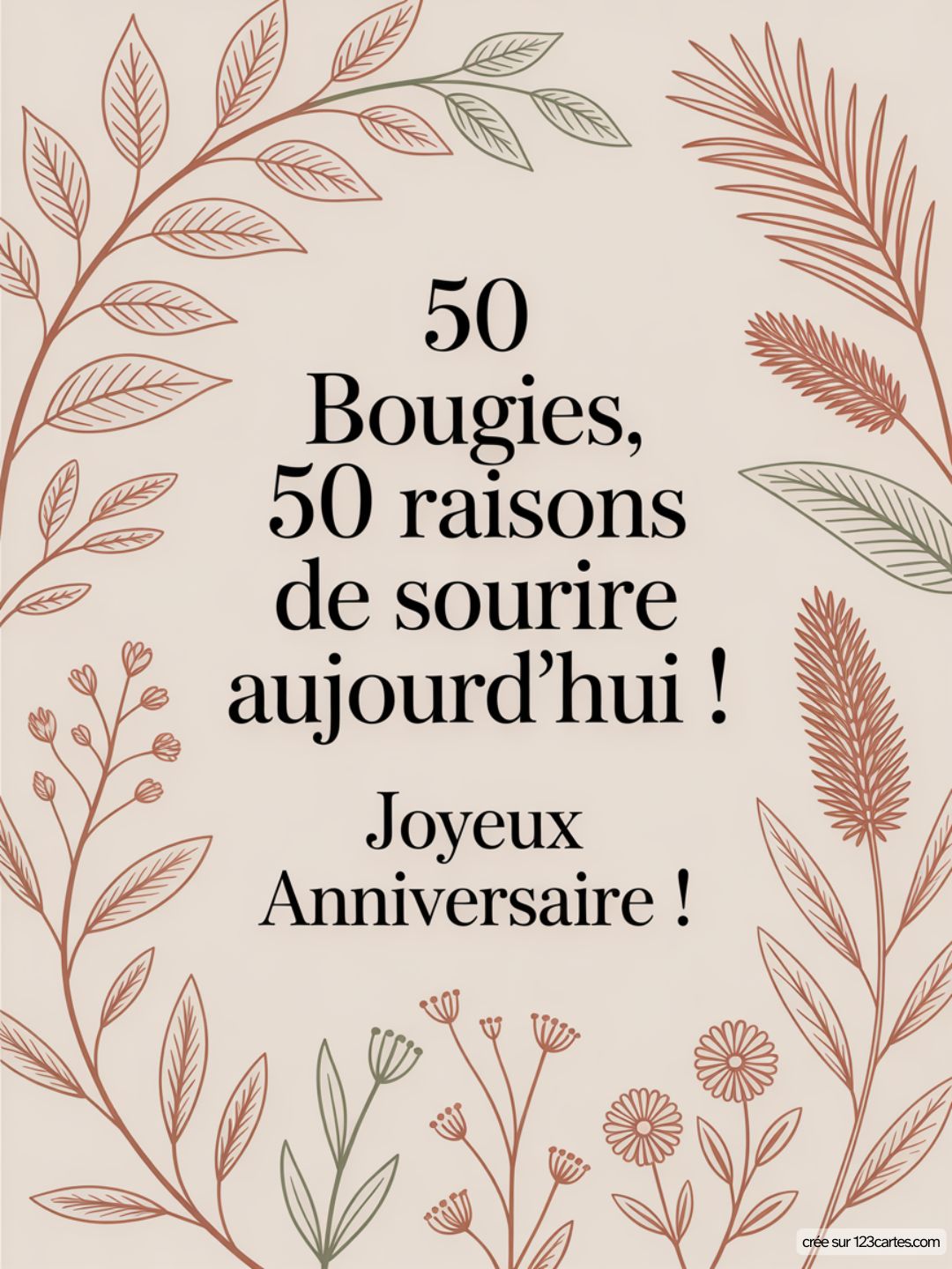 Carte Anniversaire Femme 50 Ans 15