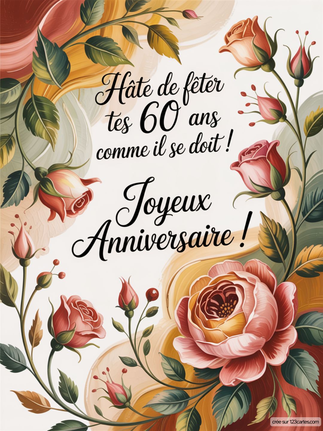 Carte Anniversaire Femme 60 Ans 01
