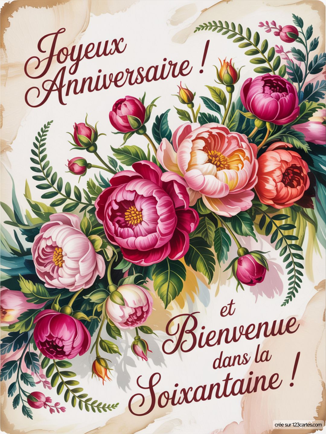 Carte Anniversaire Femme 60 Ans 07