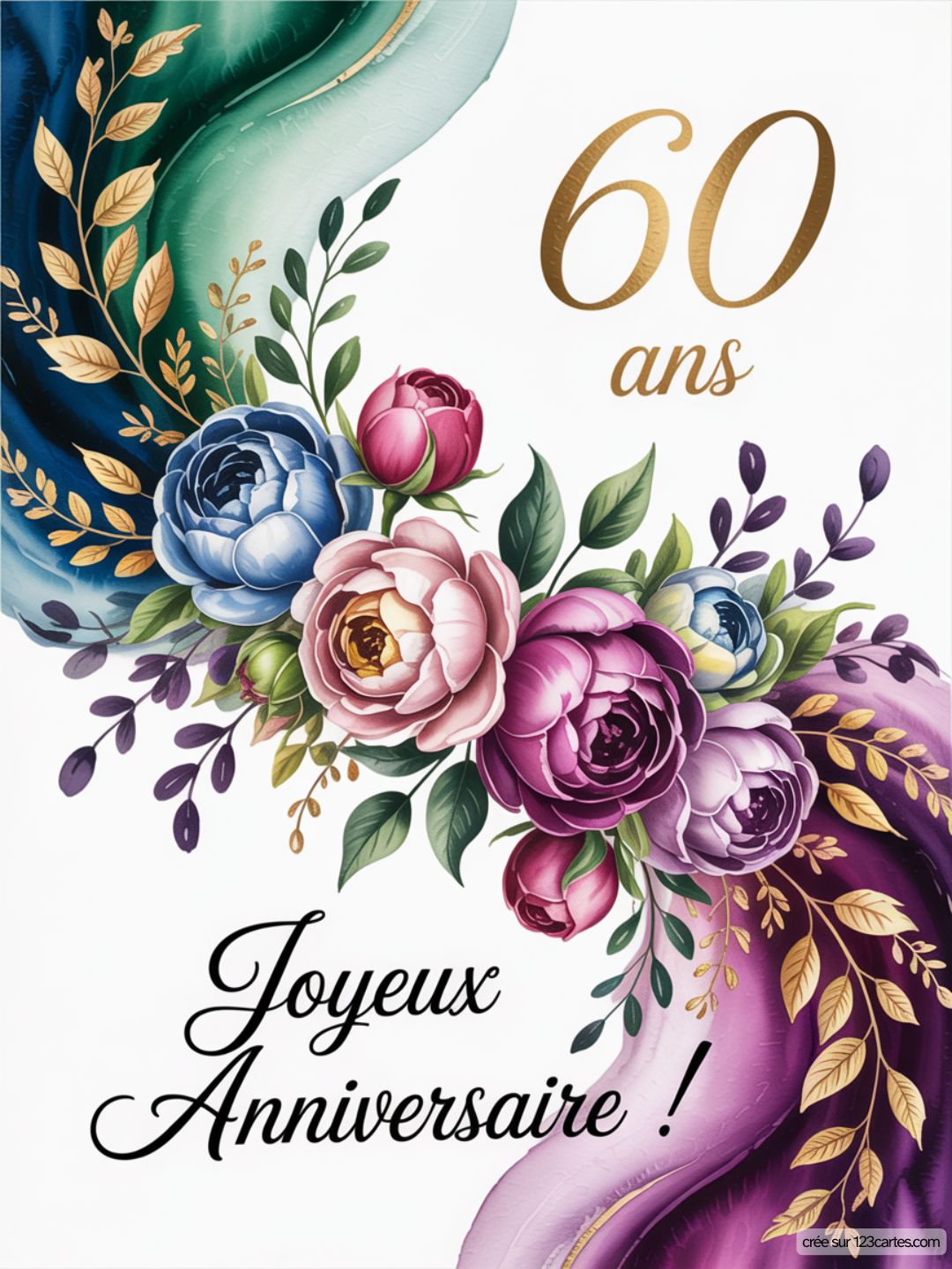 Carte Anniversaire Femme 60 Ans 08