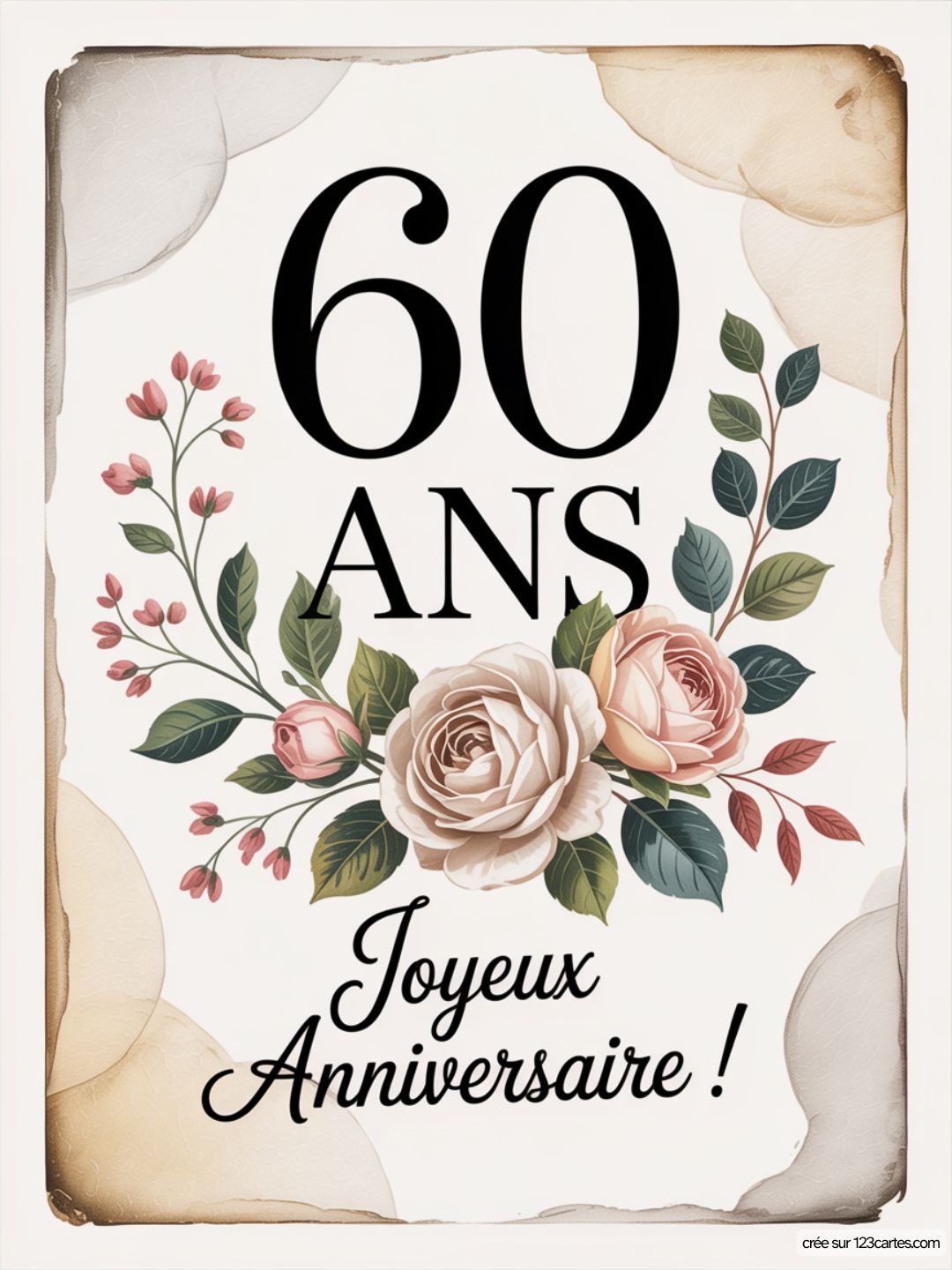 Carte Anniversaire Femme 60 Ans 09