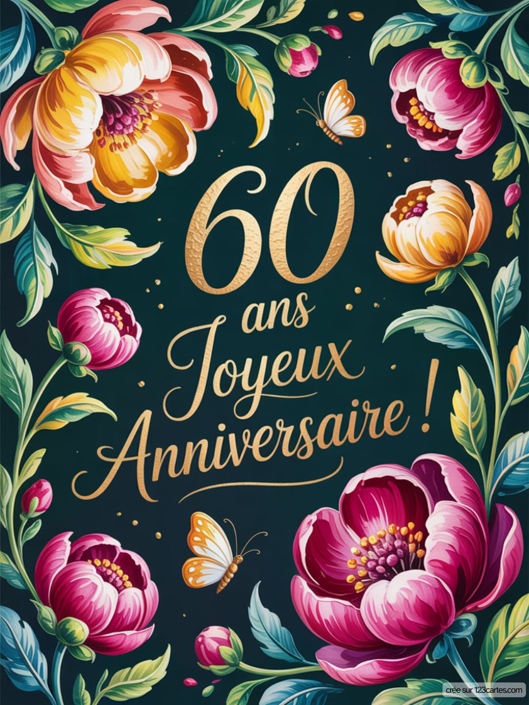 Carte Anniversaire Femme 60 Ans 12