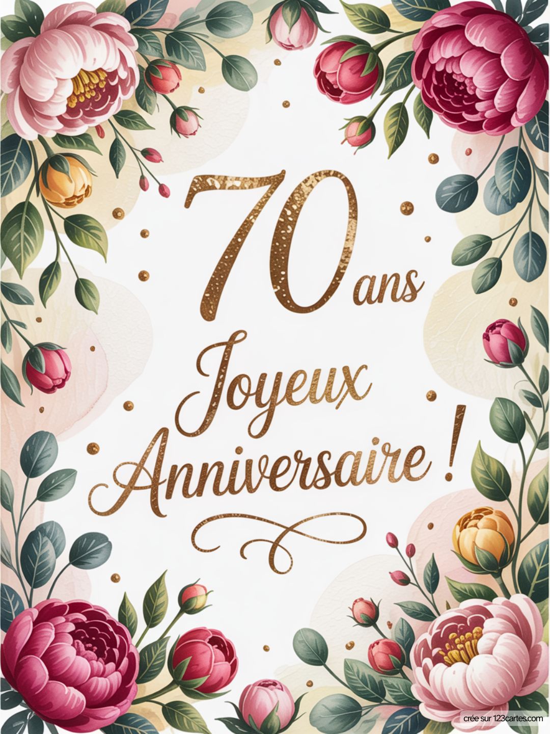 Carte Anniversaire Femme 70 Ans 02