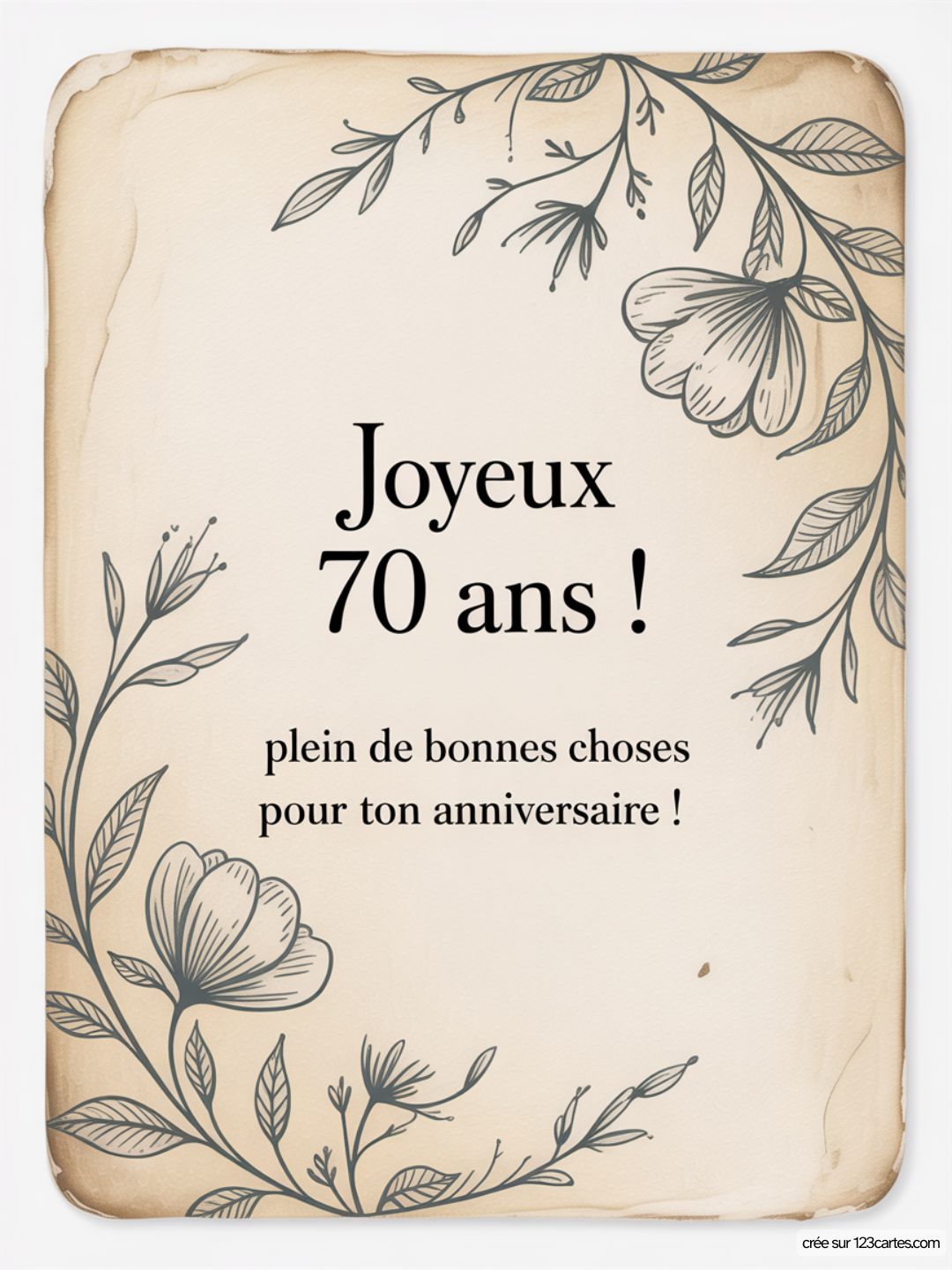 Carte Anniversaire Femme 70 Ans 04