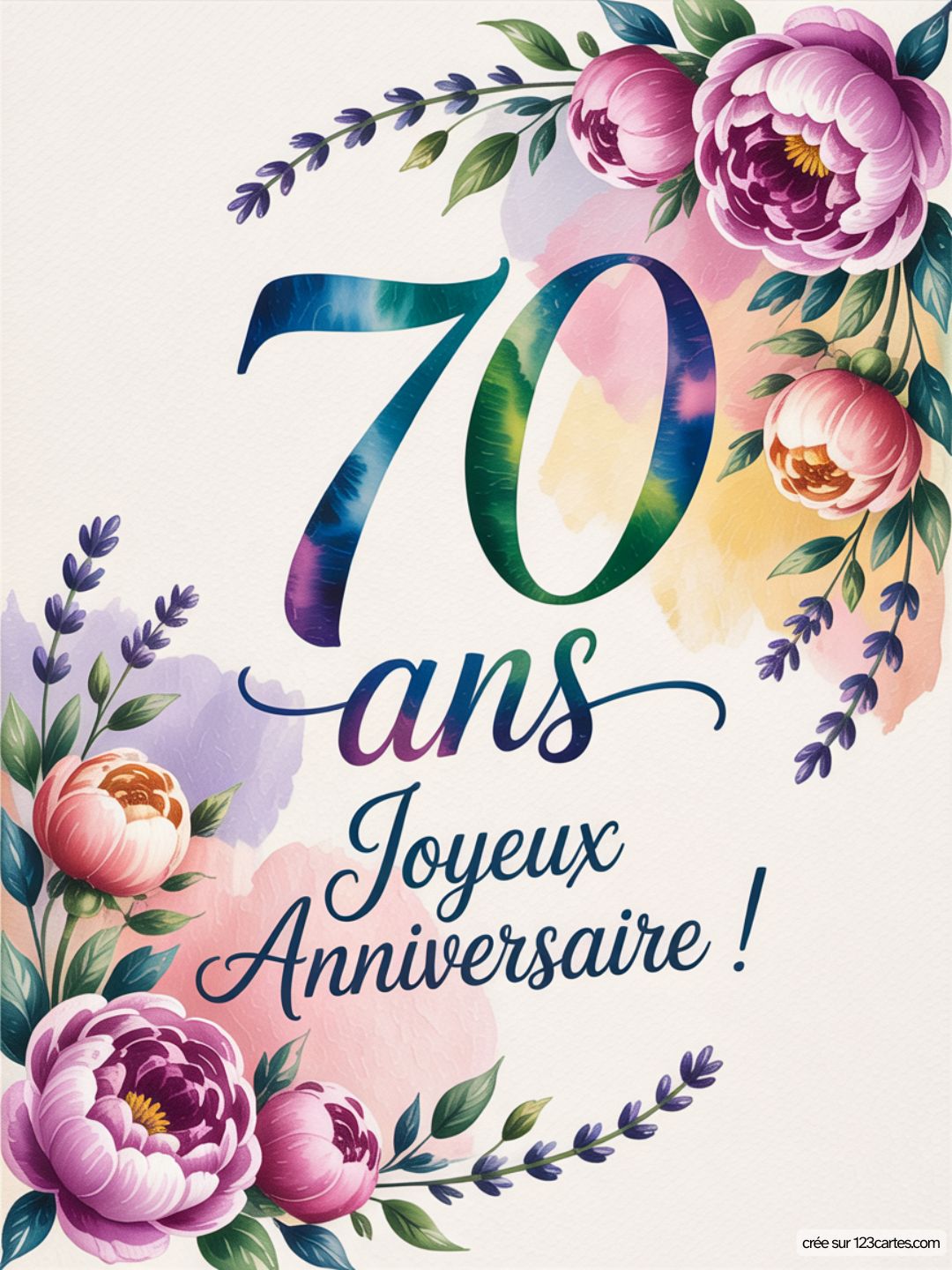Carte Anniversaire Femme 70 Ans 07