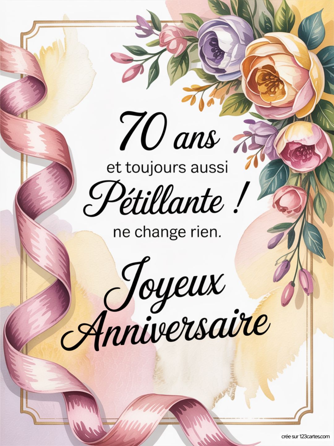 Carte Anniversaire Femme 70 Ans 10