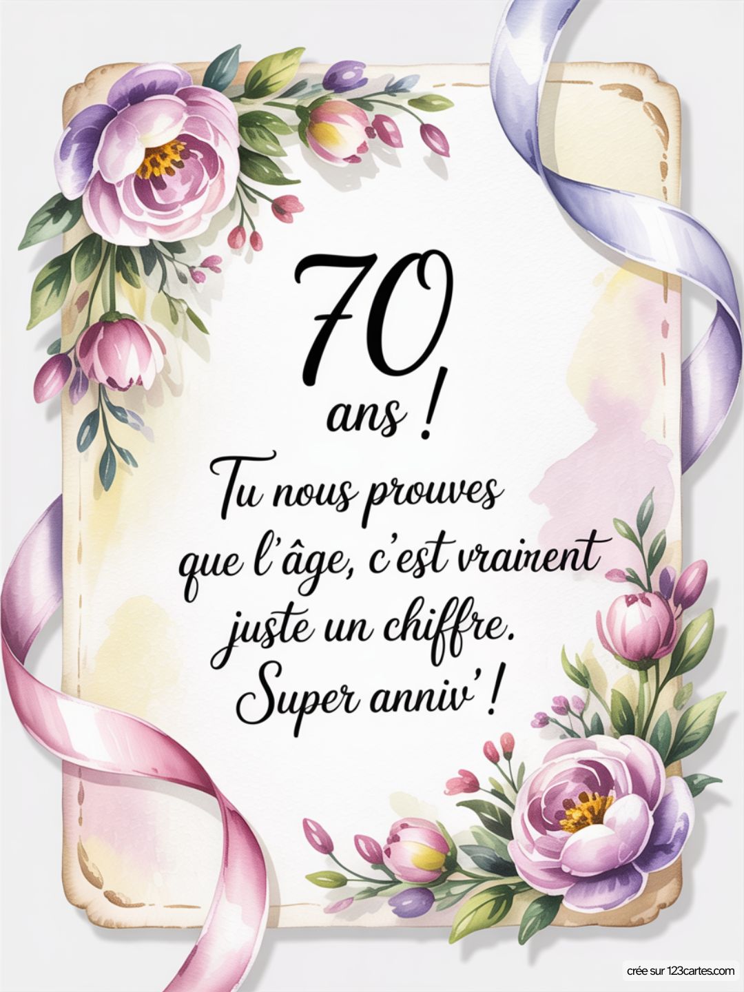 Carte Anniversaire Femme 70 Ans 11