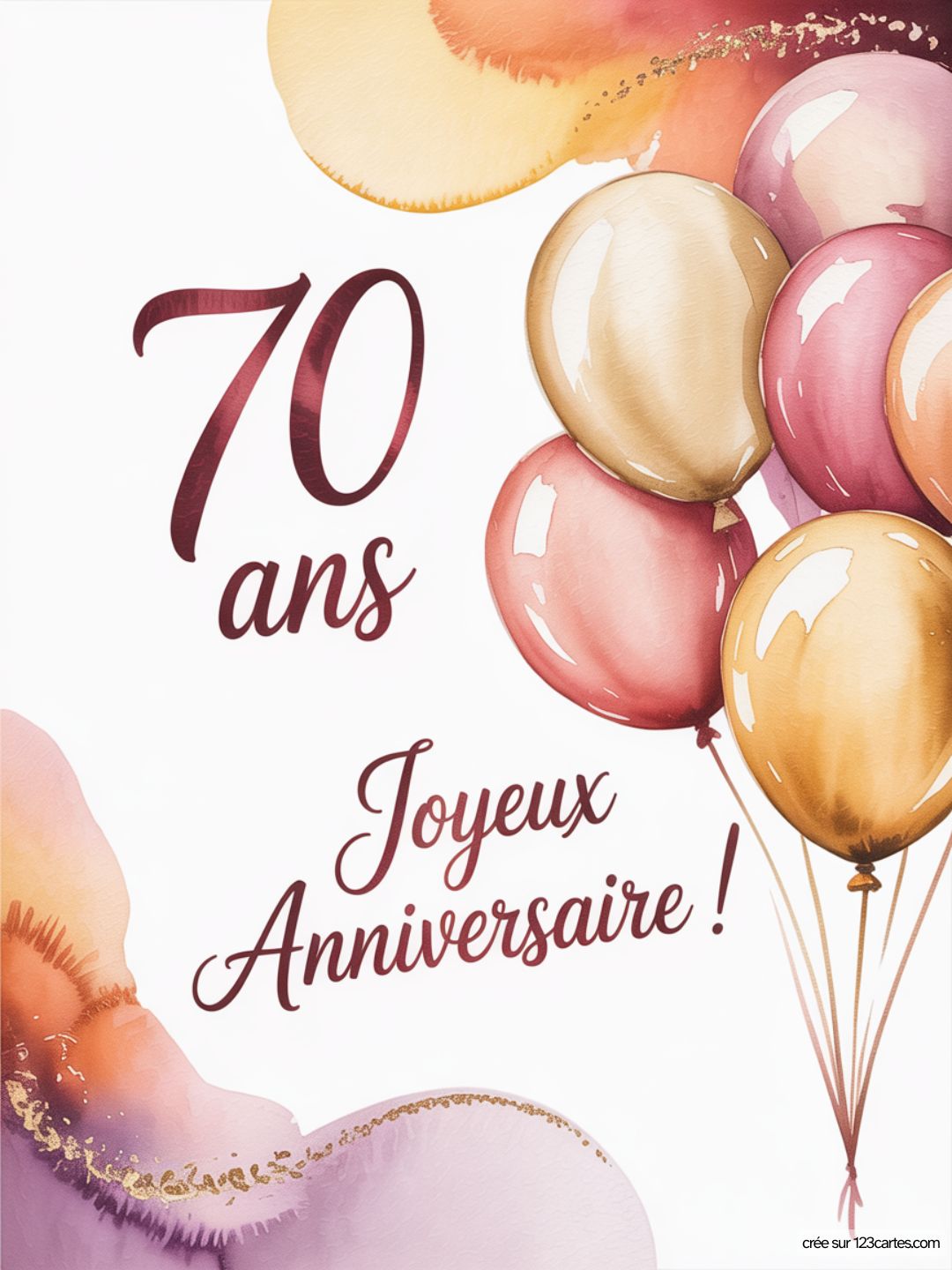 Carte Anniversaire Femme 70 Ans 12
