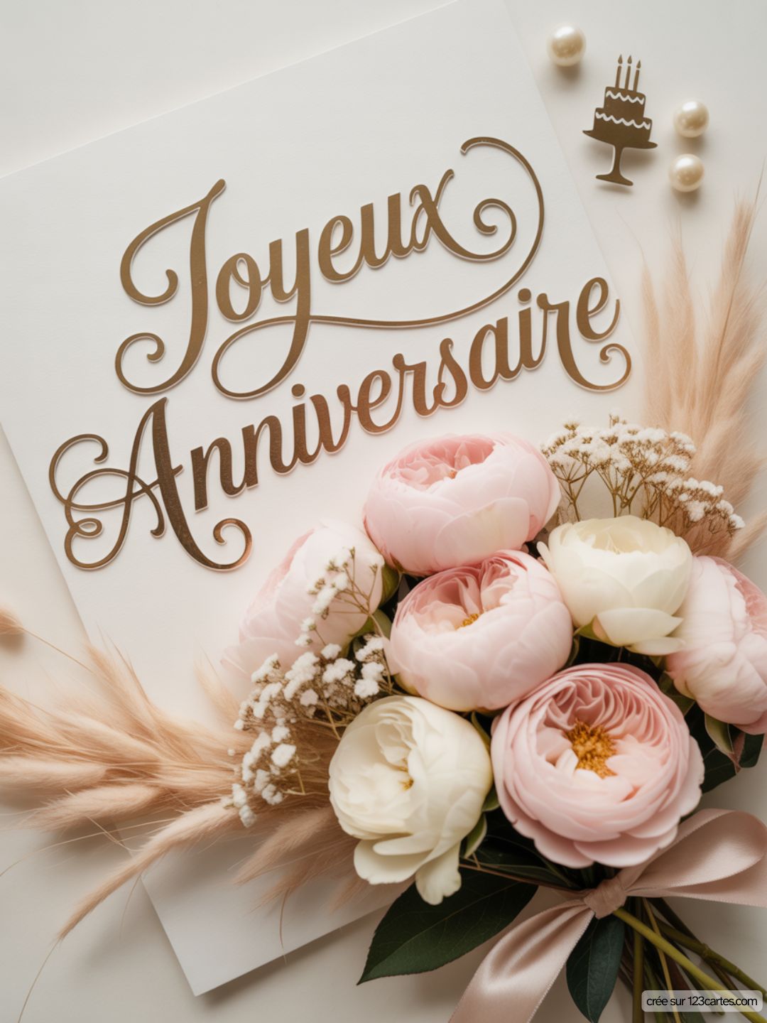 Carte Anniversaire Femme Bouquet Fleurs 18