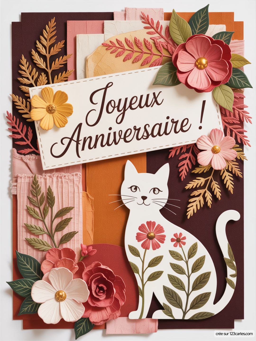 Carte Anniversaire Femme Chat 11