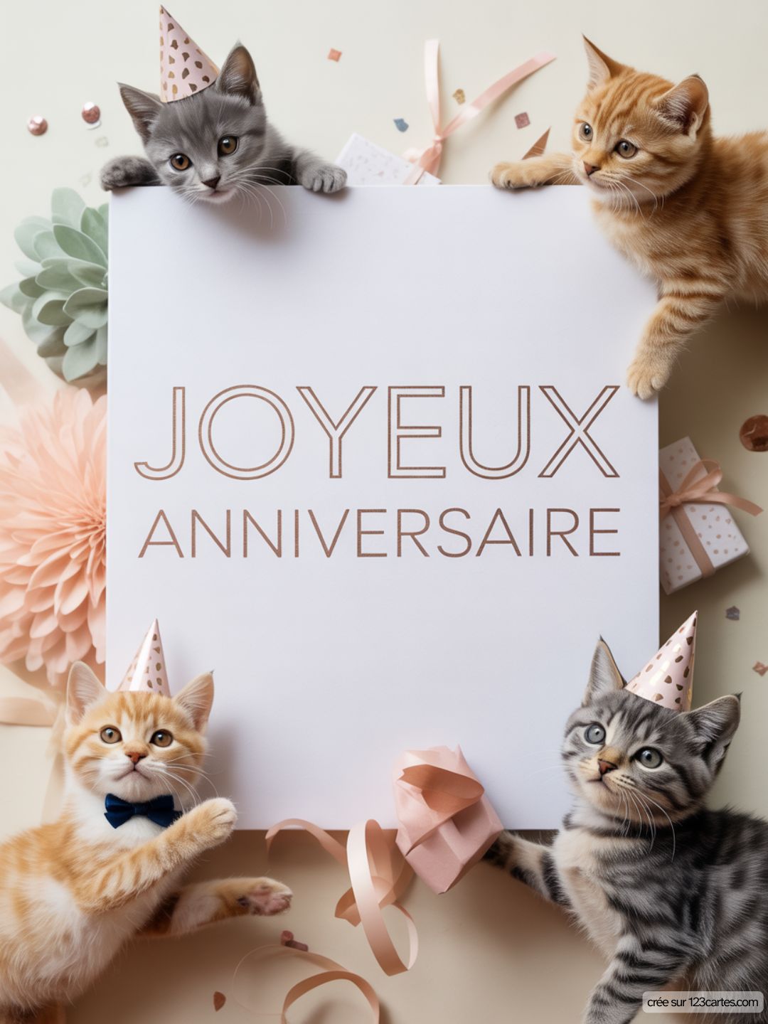 Carte Anniversaire Femme Chat 12