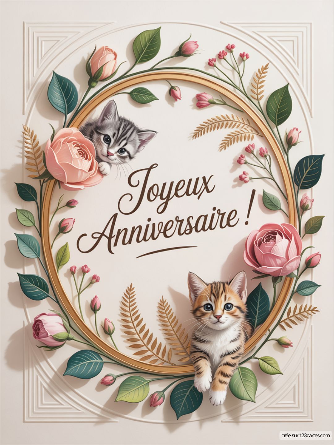 Carte Anniversaire Femme Chat 13