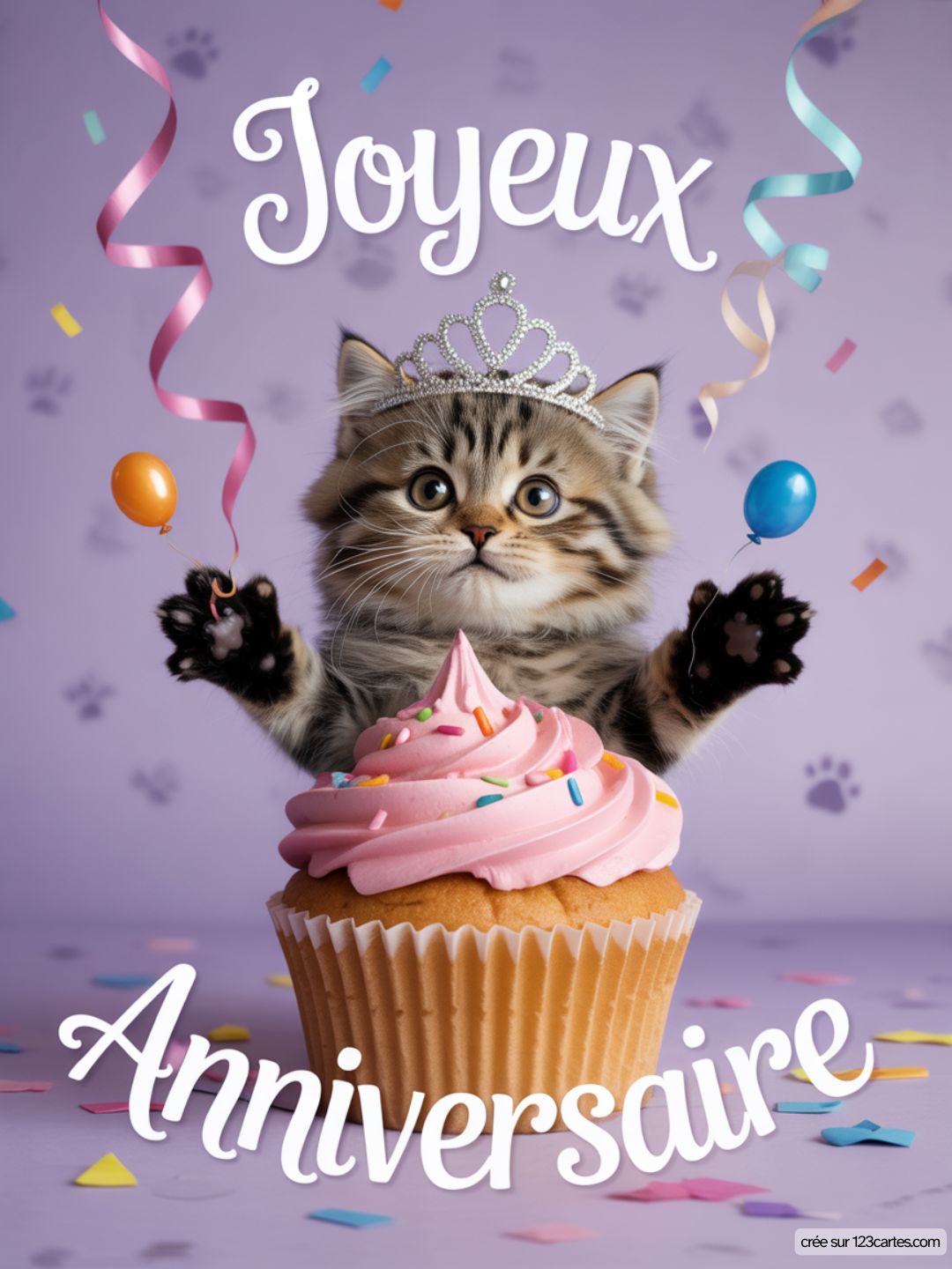 Carte Anniversaire Femme Chat 22