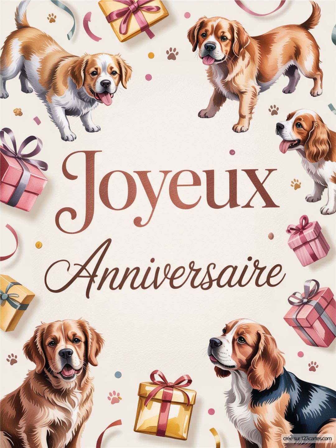 Carte Anniversaire Femme Chien 14