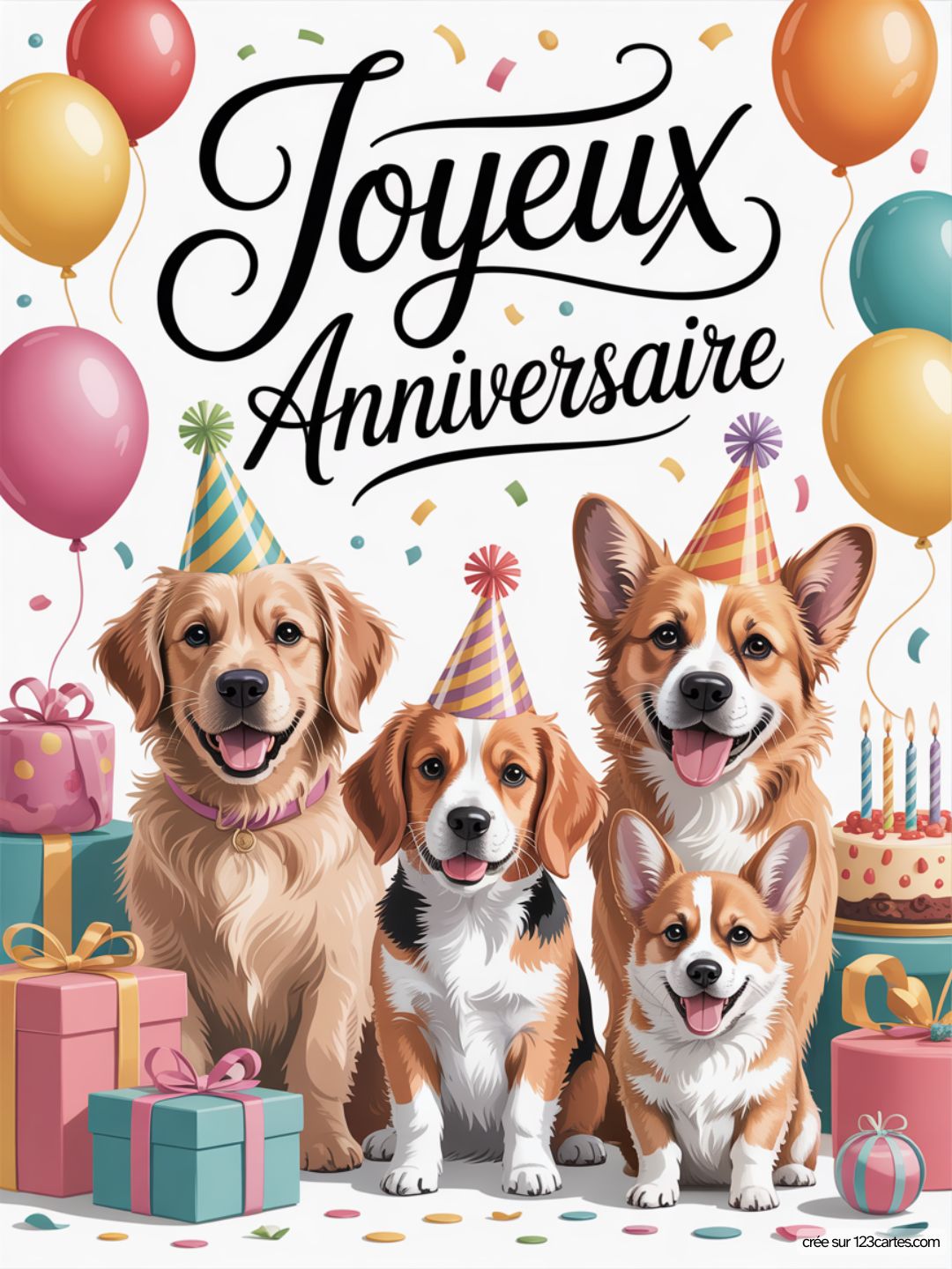 Carte Anniversaire Femme Chien 16