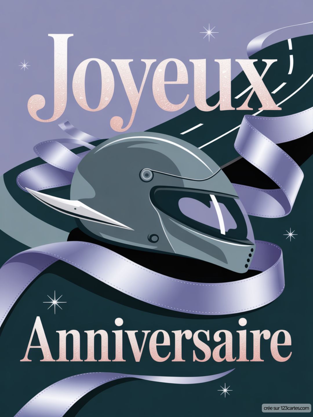 Carte Anniversaire Femme Motarde 04