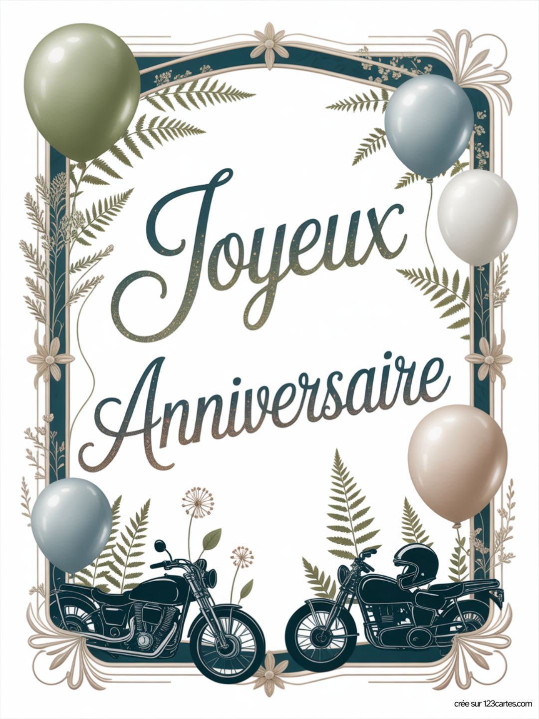 Carte Anniversaire Femme Motarde 10