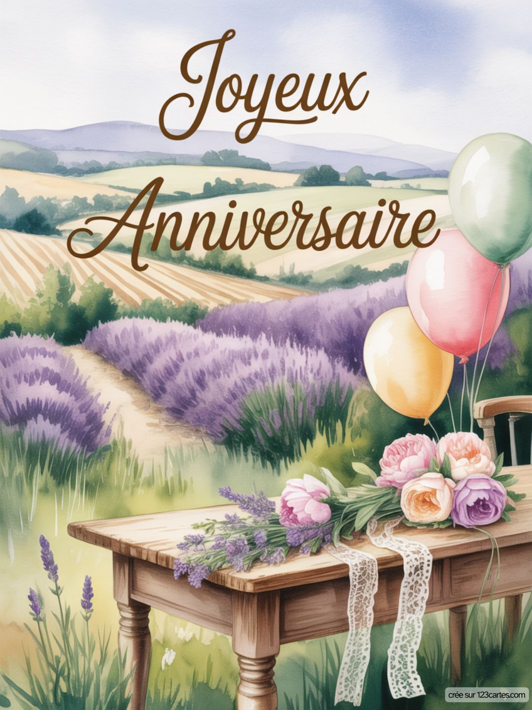 Carte Anniversaire Femme Nature 04