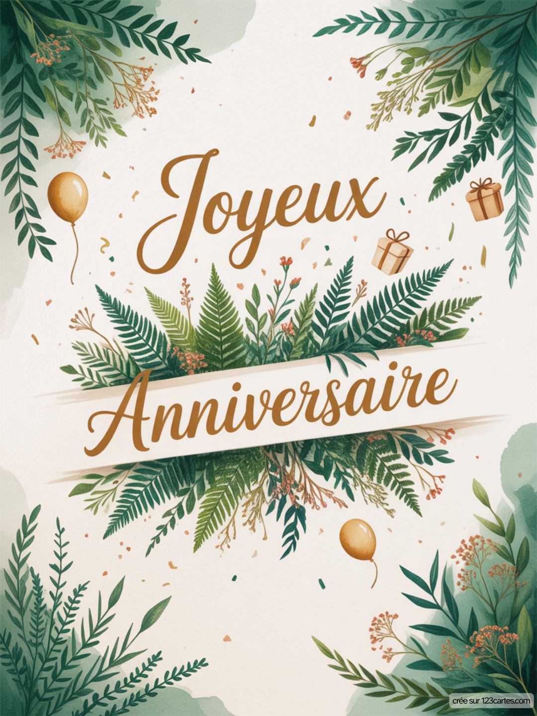 Carte Anniversaire Femme Nature 07