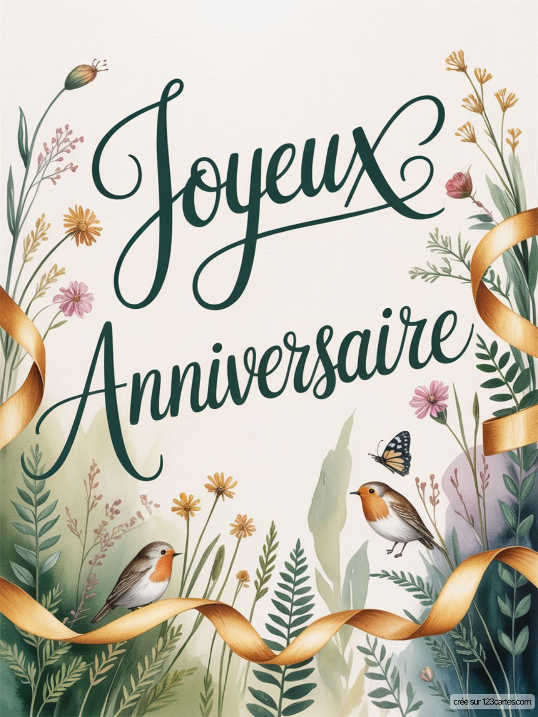 Carte Anniversaire Femme Nature 10