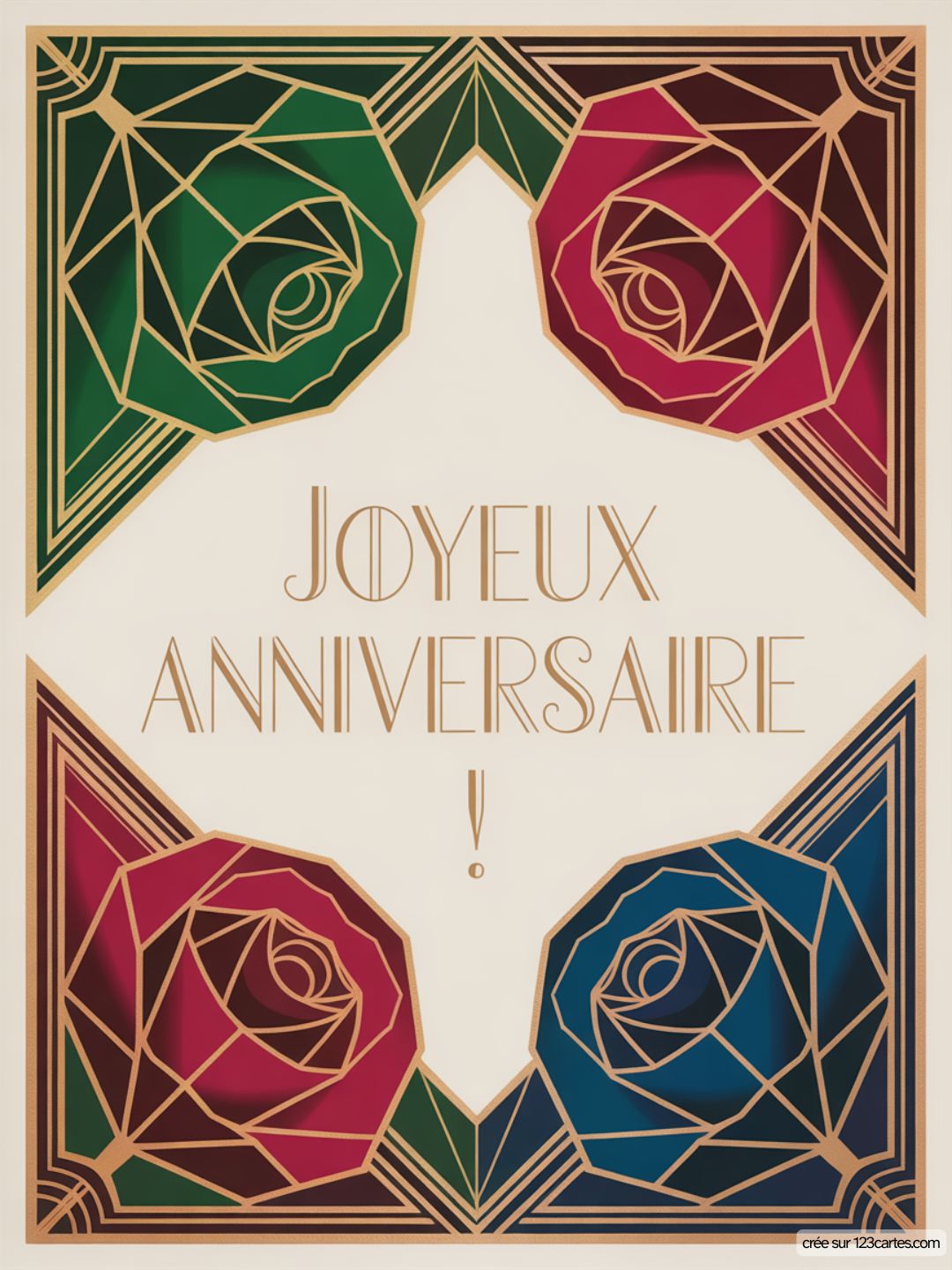 Carte Anniversaire Femme Roses 01