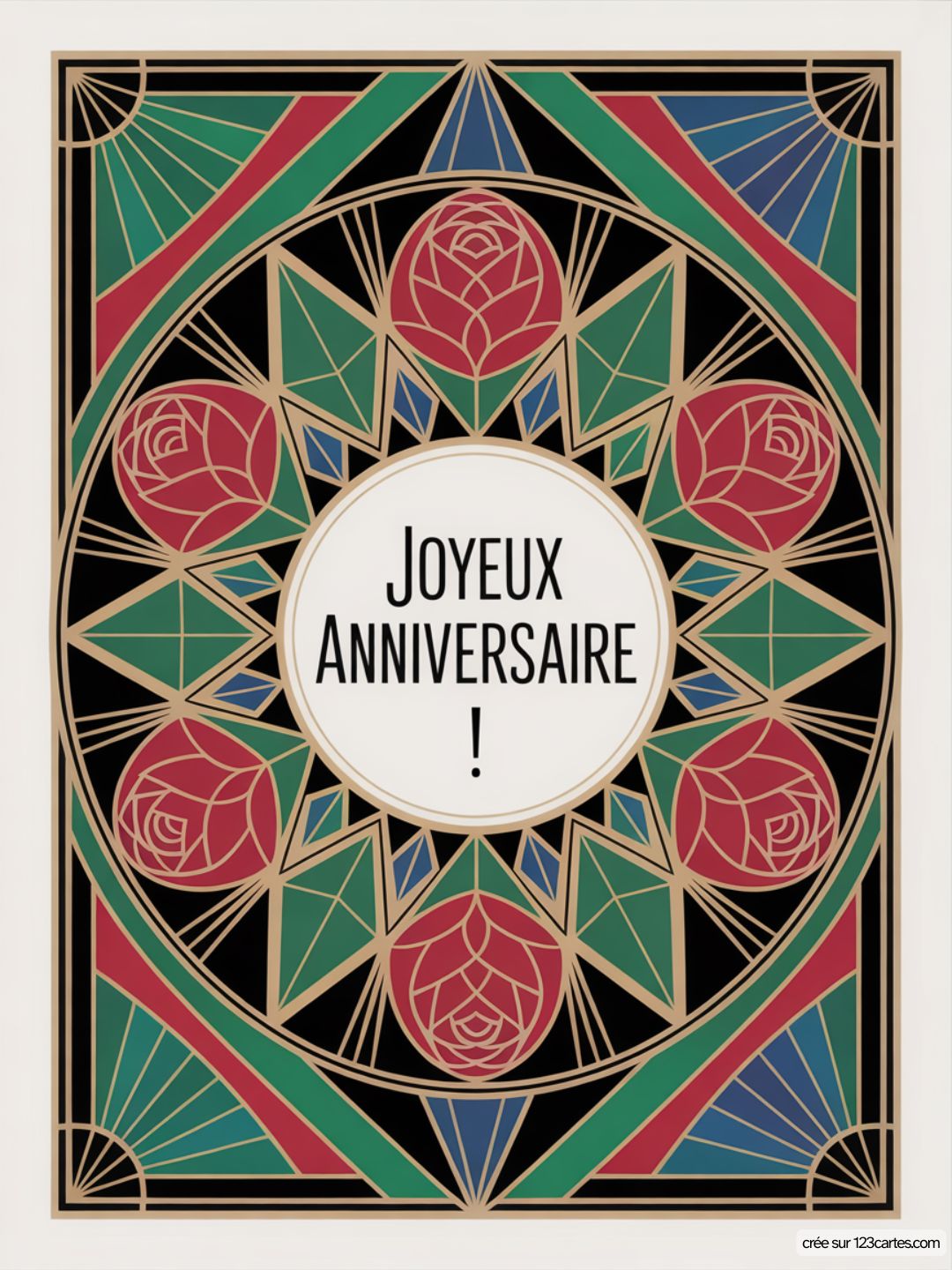 Carte Anniversaire Femme Roses 10