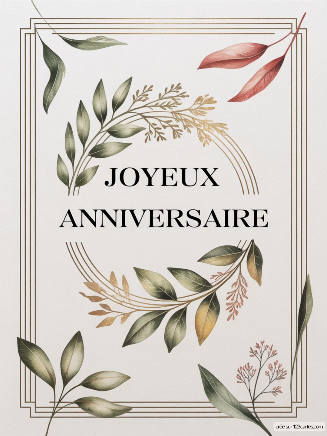 Carte Anniversaire Homme Aquarelle 02