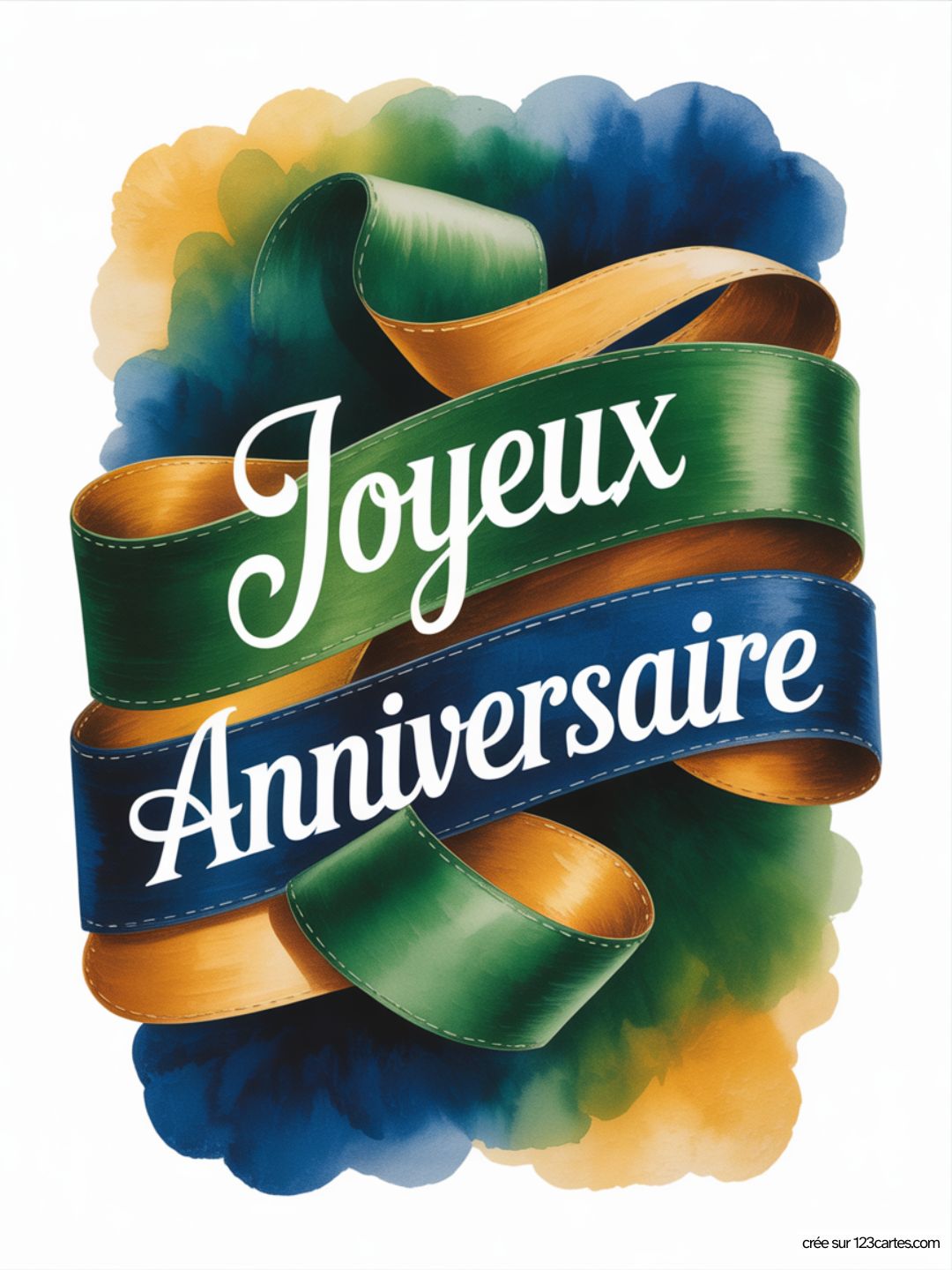 Carte Anniversaire Homme Aquarelle 04